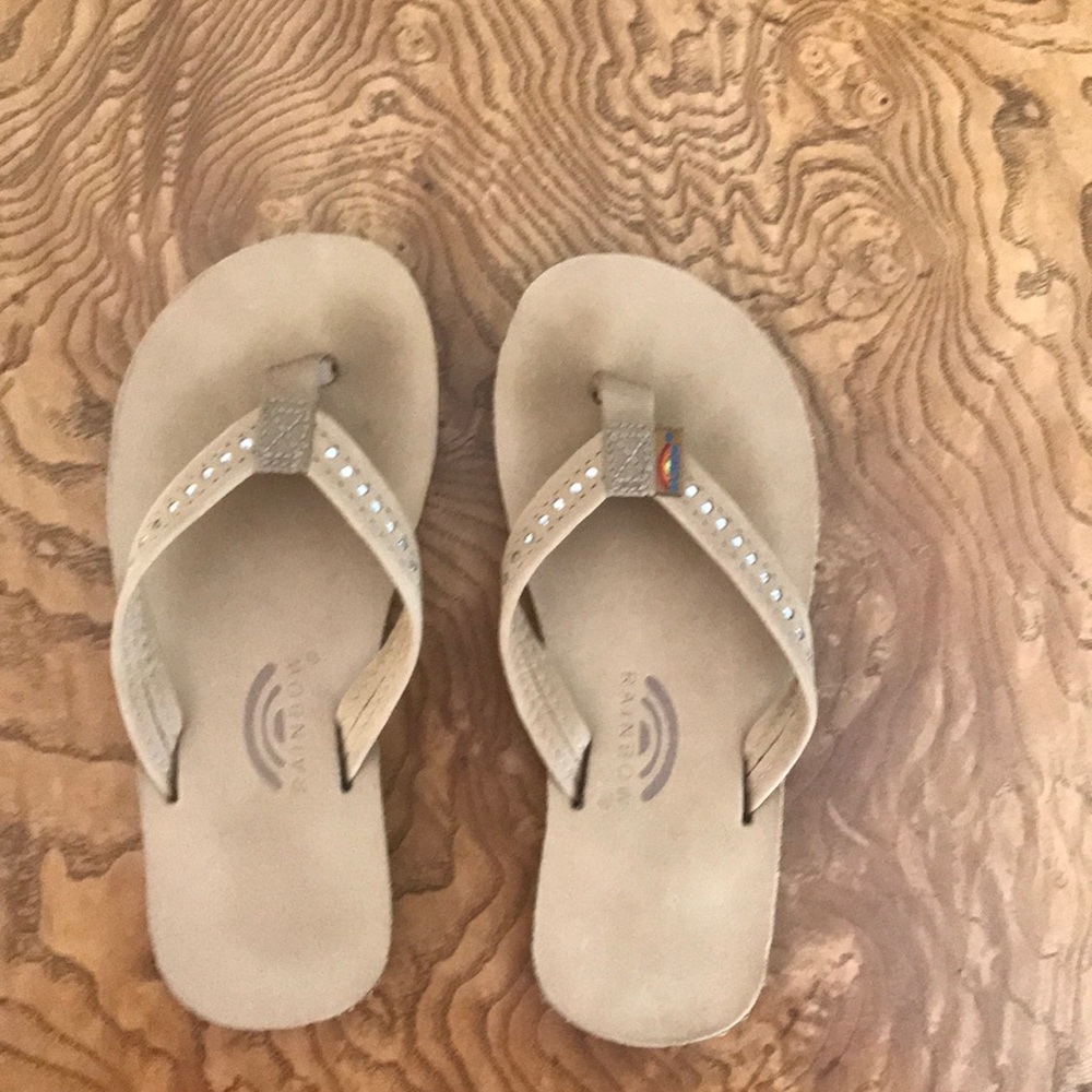 Kids Rainbow flip flops